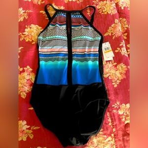 JAG Convertible strap one piece Swimsuit/ Size Small
